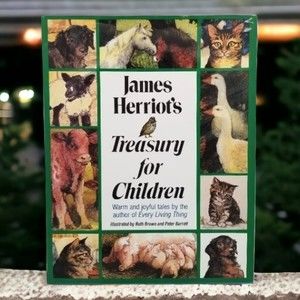 Children Book James Herriot Treasury For Children 90s Hardcover Dust Jacket VTG